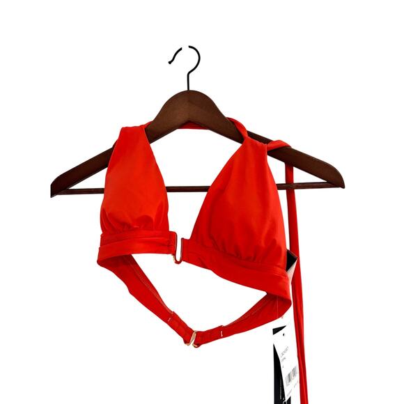 La Blanca Island Goddess Shirred Strap Halter Bikini Top NEW Size 4 - Picture 2 of 6